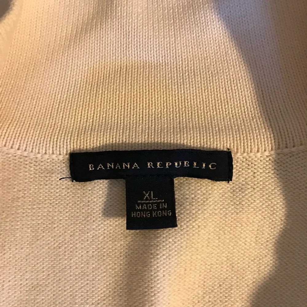 Banana Republic Men Zip Up Sweater Size XL